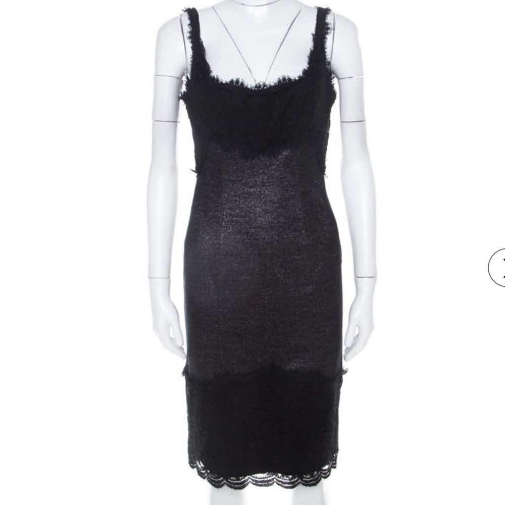 Diane Von Furstenberg Olivette Dress in Silver/Black - Picture 3 of 13